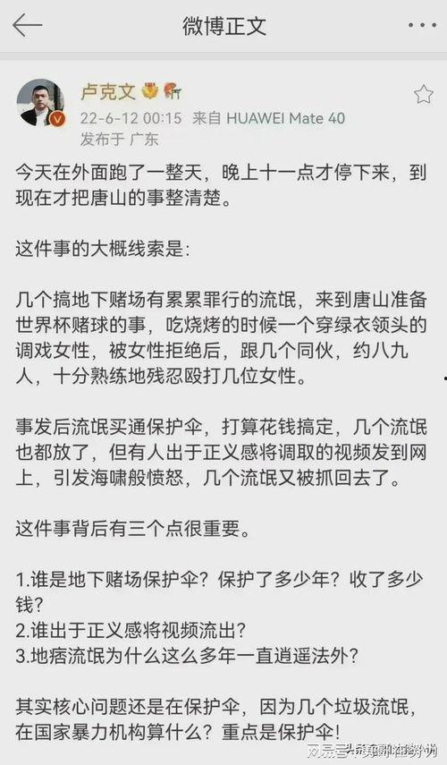 唐山视频爆料第一人是谁,揭开事件真相的勇敢者  第3张